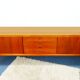 h. w. klein for bramin danish modern teak SIDEBOARD credenza 60s