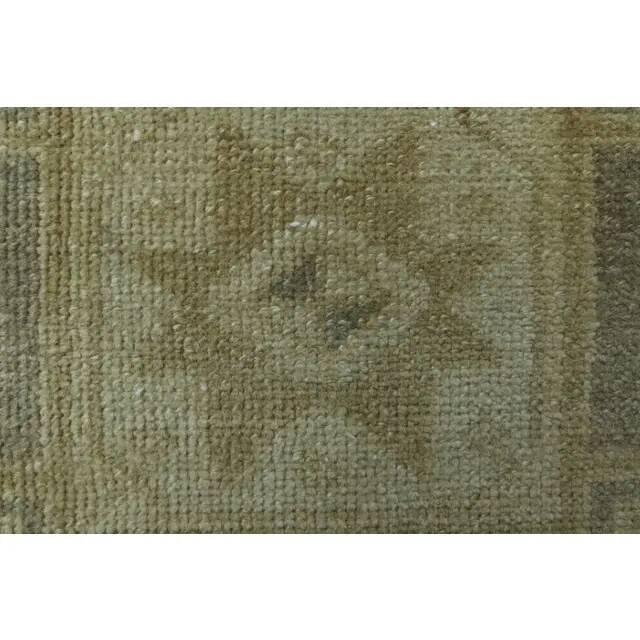 1970s Vintage Turkish Handmade Wool & Cotton Orange Runner Rug 86x230