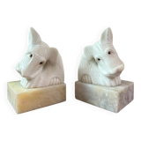 Pair of Fox Terrier Bookends
