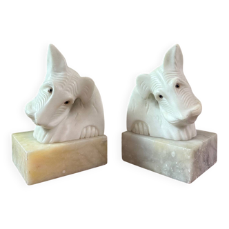 Pair of Fox Terrier Bookends