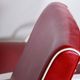 Mid-Century Red Leather and Beech Armchairs, Czechia, 1950s, Set of 2