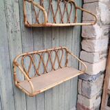 Rattan shelf