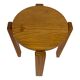 Mid century pinewood stool, 1960s minimalistic design