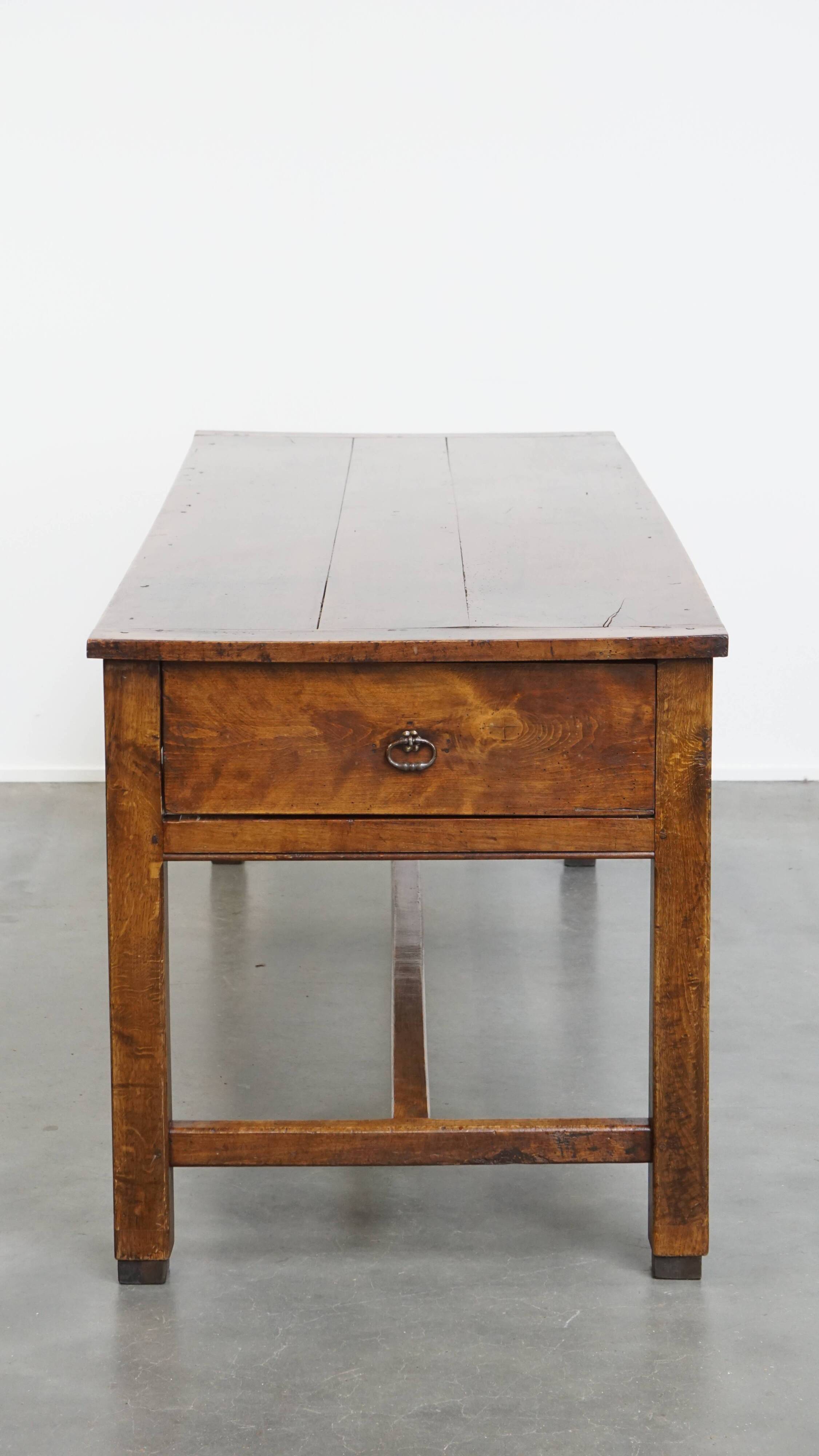 Antique French Dining Table in Fruitwood from the 18th Century