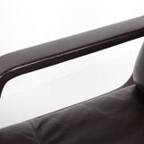 Pair of leather visitor armchairs by Eugen Schmidt