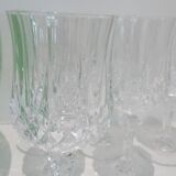 Set of 6 glasses of Arques crystal wine
