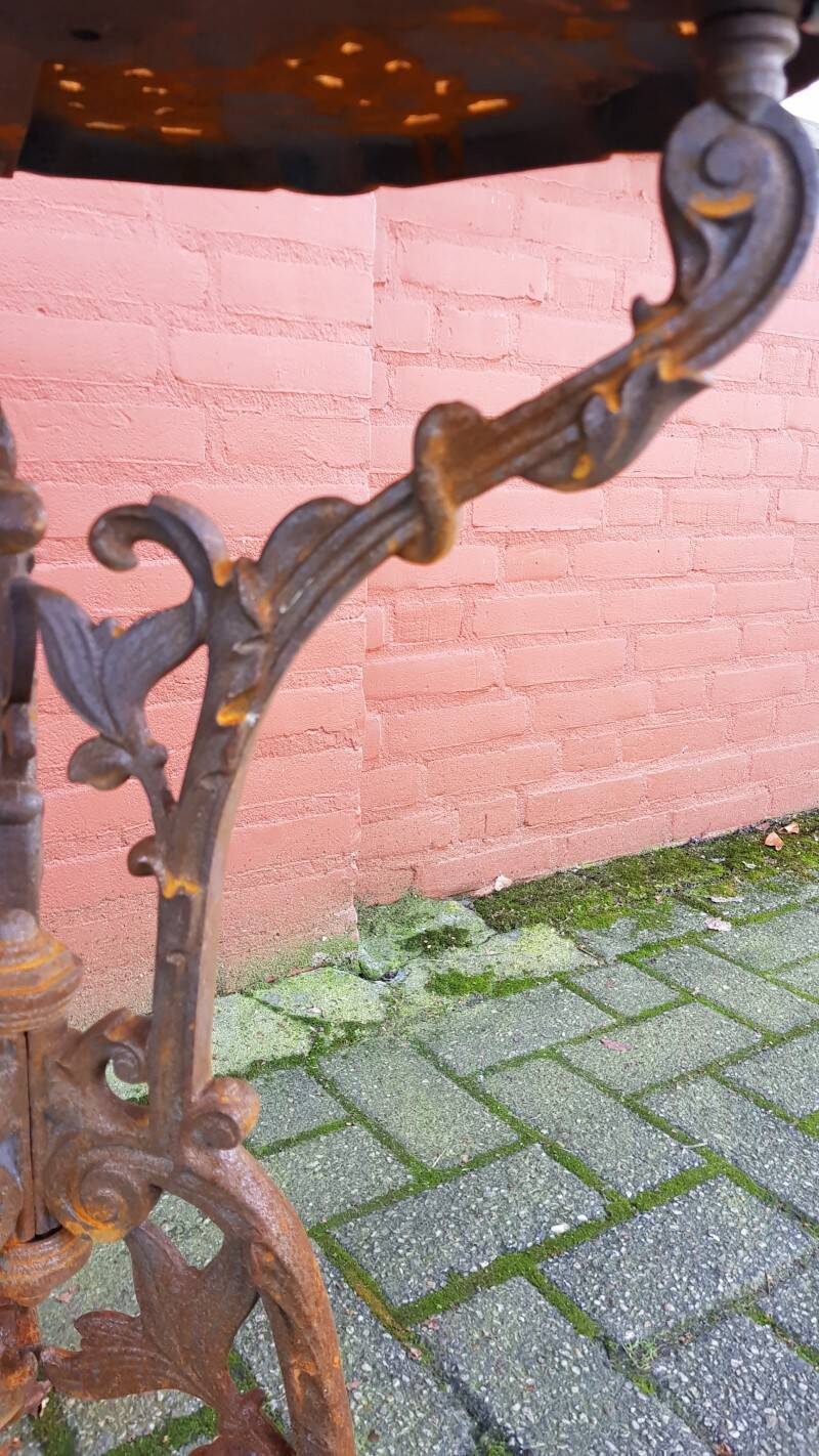 Art Nouveau Cast Iron Garden Table