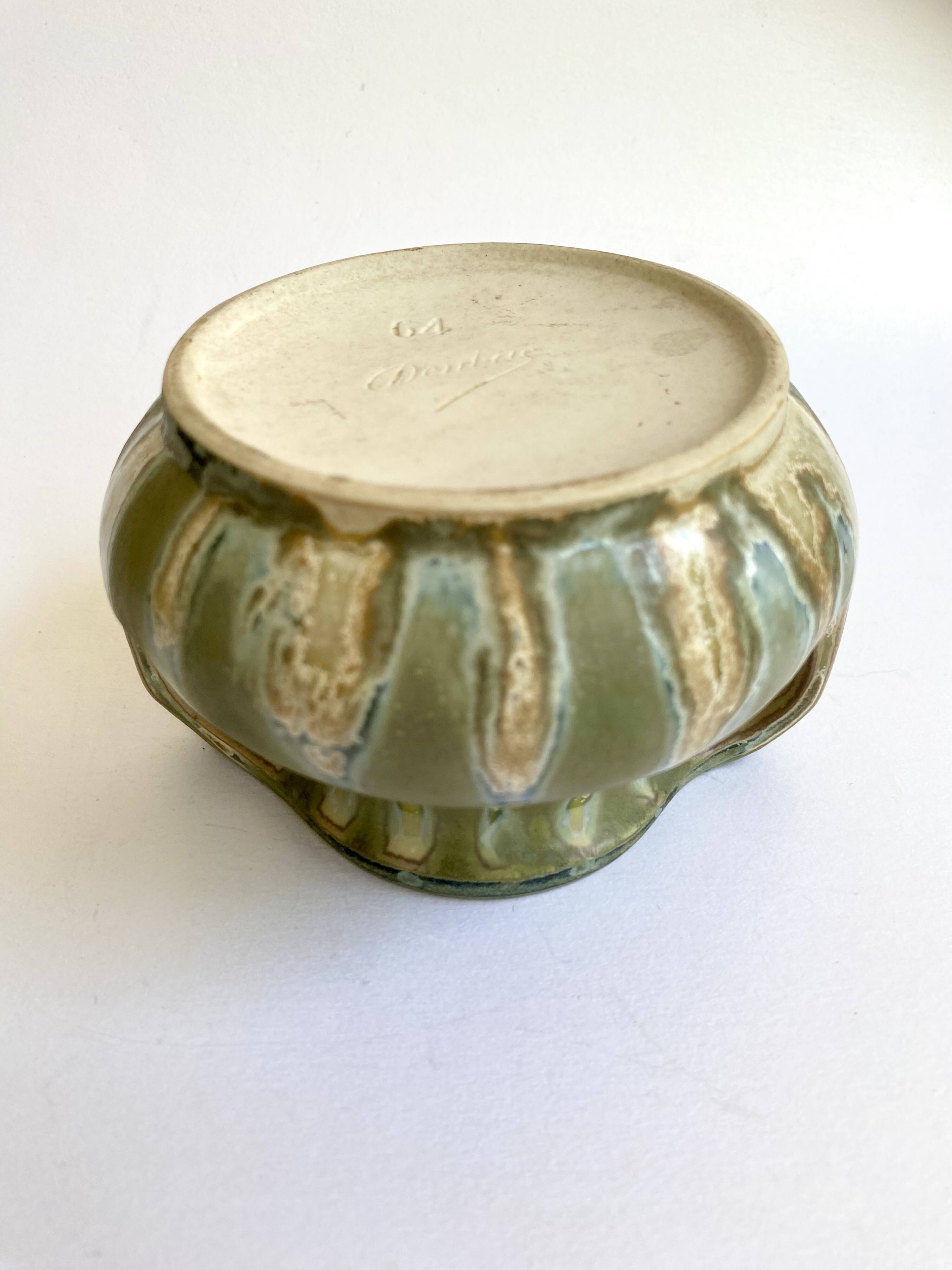 Denbac pot, flamed stoneware 1920