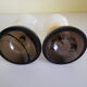 Pair of candlesticks in Crystal and onyx stone