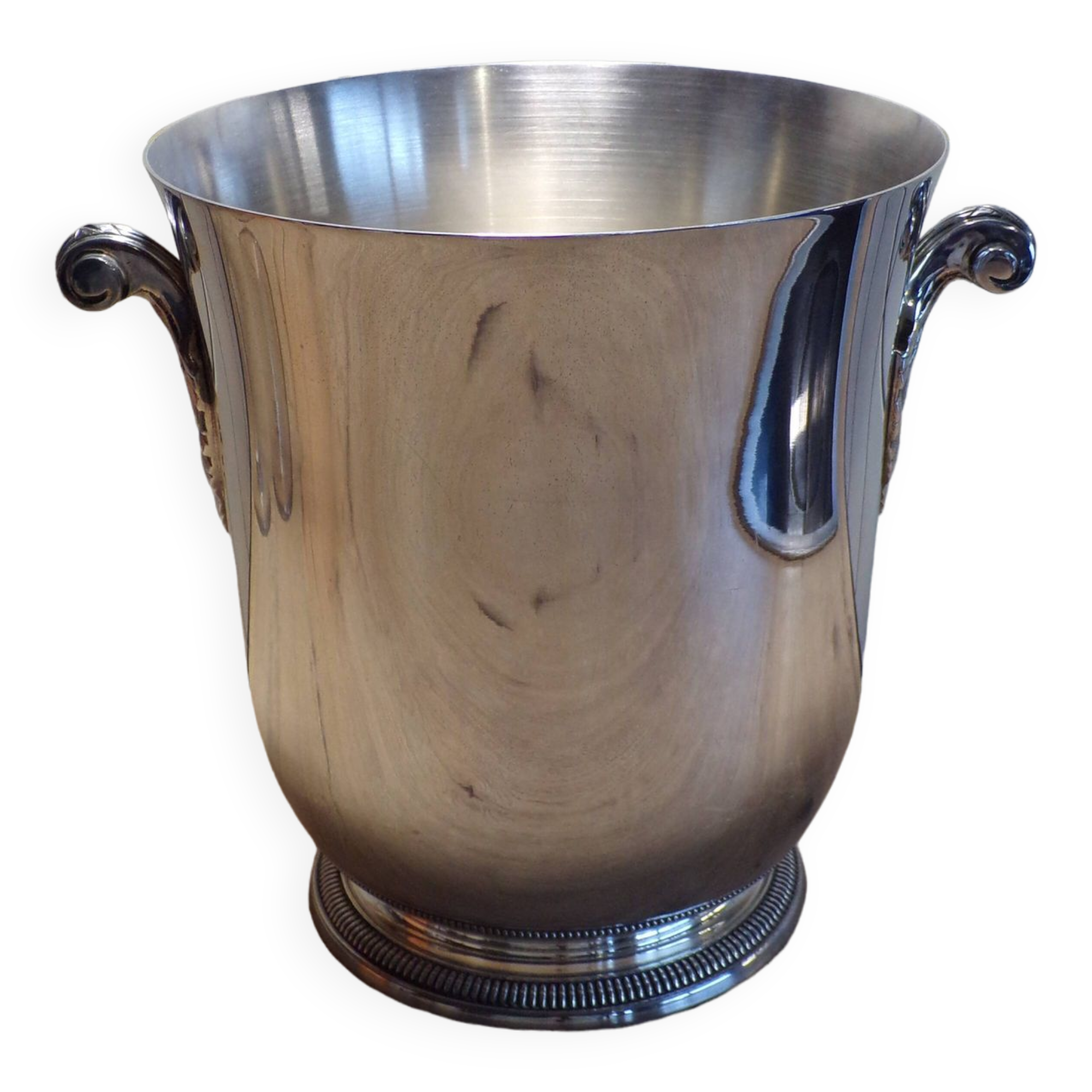 Ercuis champagne bucket in silver metal