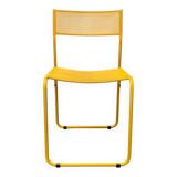 Italian perforated metal chair from the mid-century space age, 1960s.