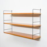 Etagère murale années 60,string, teck