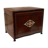 Old liquor cellar box with empty servant removable tray XlXeme H-27cm-L-32.5 cm-Pr-24cm-