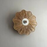 Woven raffia flower applique – 40×9 cm