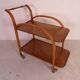 Vintage Mid century oak trolley