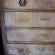 Antique chest of drawers with 4 drawers of Epoque Louis Philippe in solid walnut wood and walnut veneer - Totalme