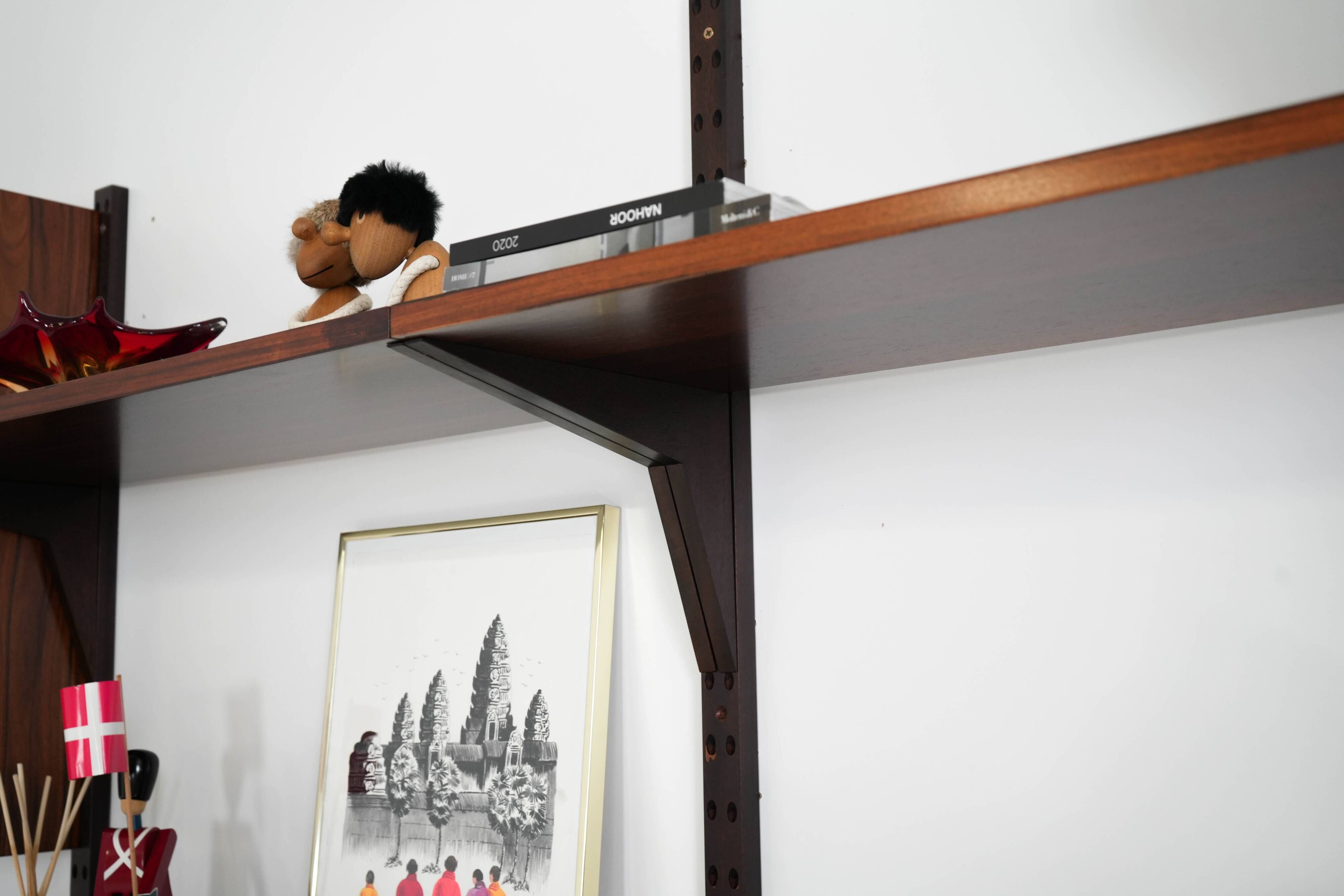 Modular shelving by Poul Cadovius, rosewood, 1970s