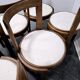 Chaises de salle à manger en bois courbé des années 1960, lot de 6