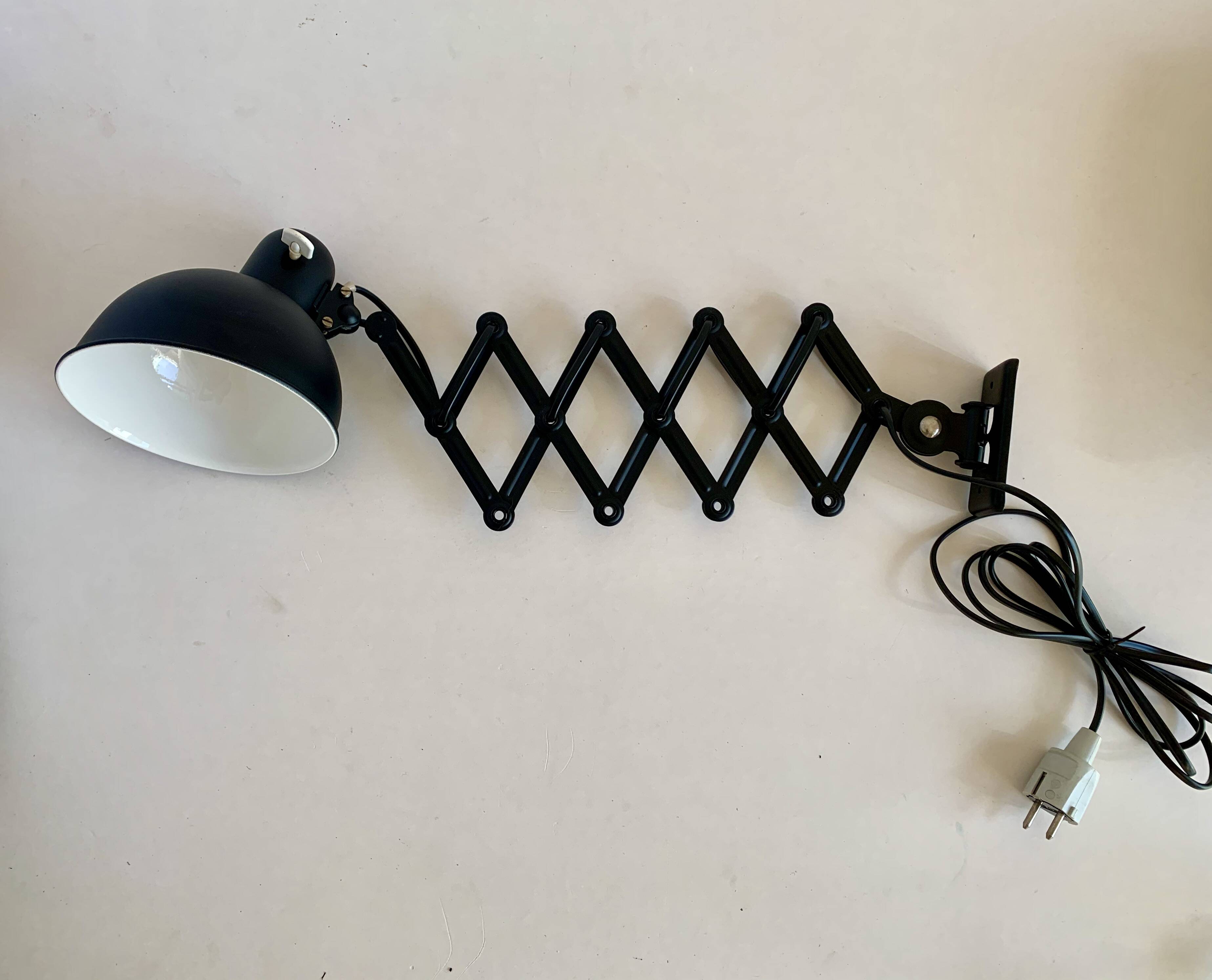 Scissor wall lamp, 1950s