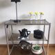 Stretch console glass and chrome