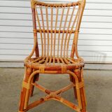 4 chaises en rotin