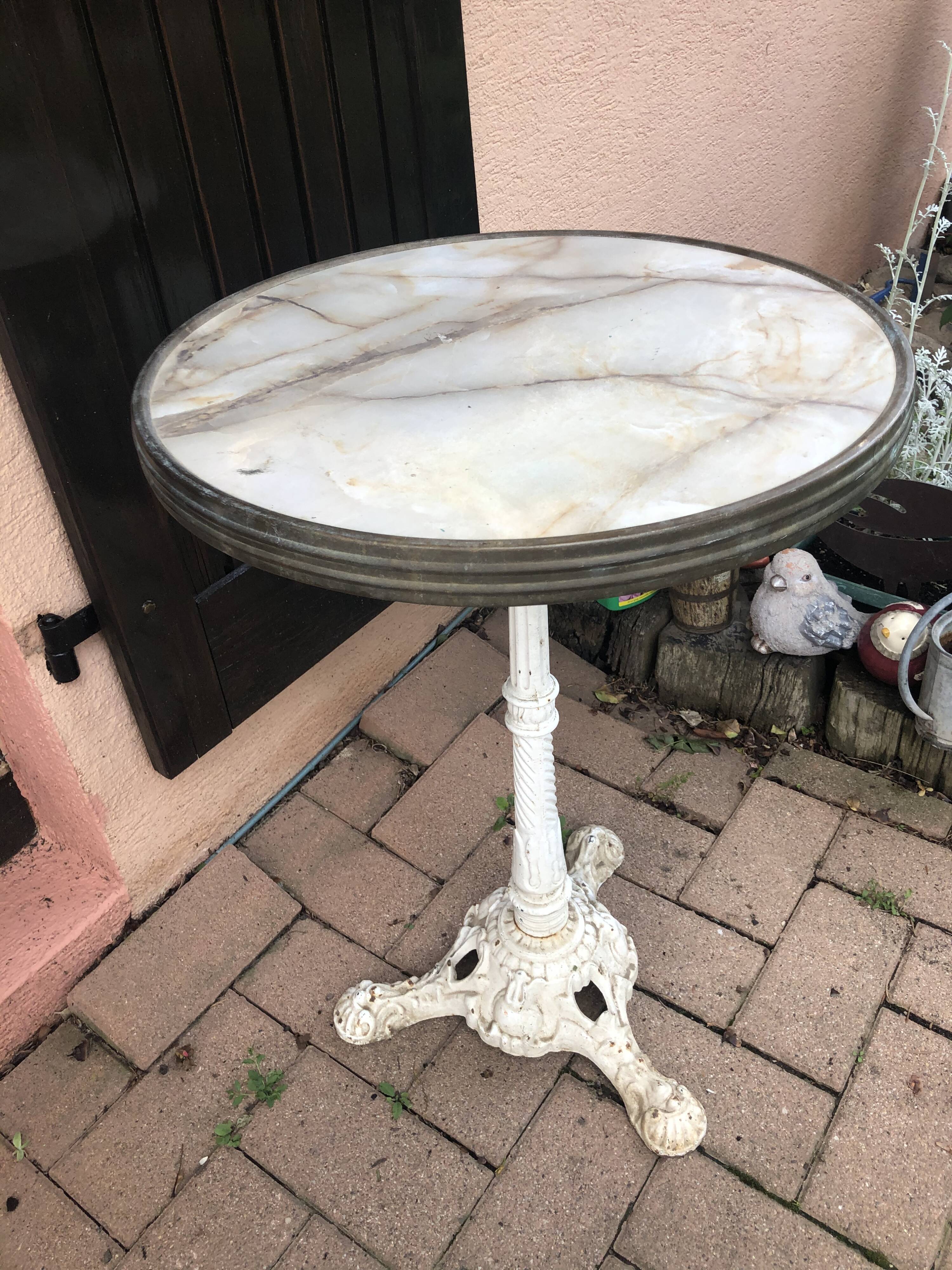Old bistro table