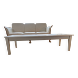 White solid wood coffee table