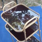 Vintage gold metal shelf