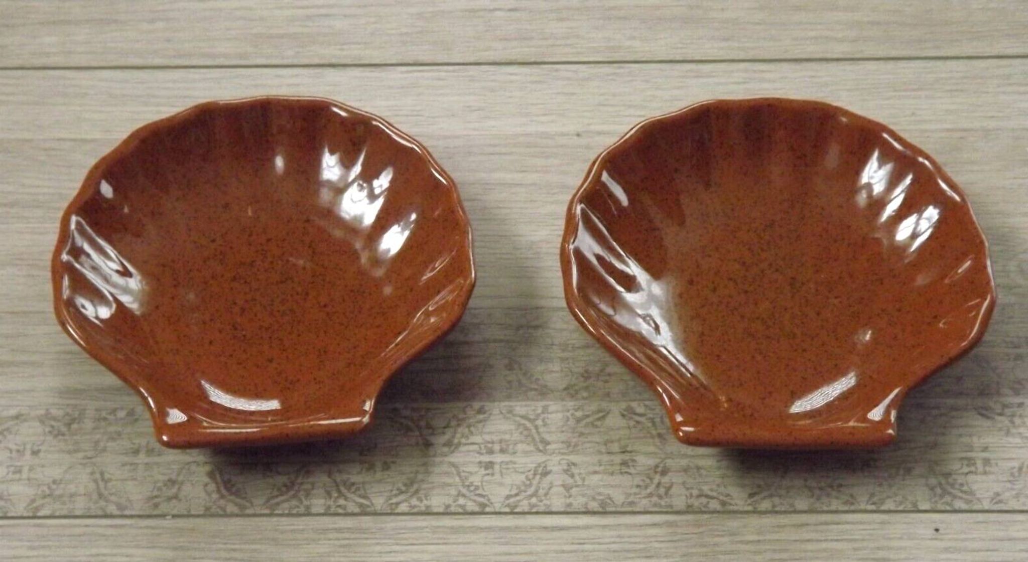 Set of 2 serving dishes Emile Henry Brown Coquille St Jacques 4642