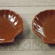 Set of 2 serving dishes Emile Henry Brown Coquille St Jacques 4642