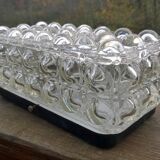 1970 bubbled glass wall light