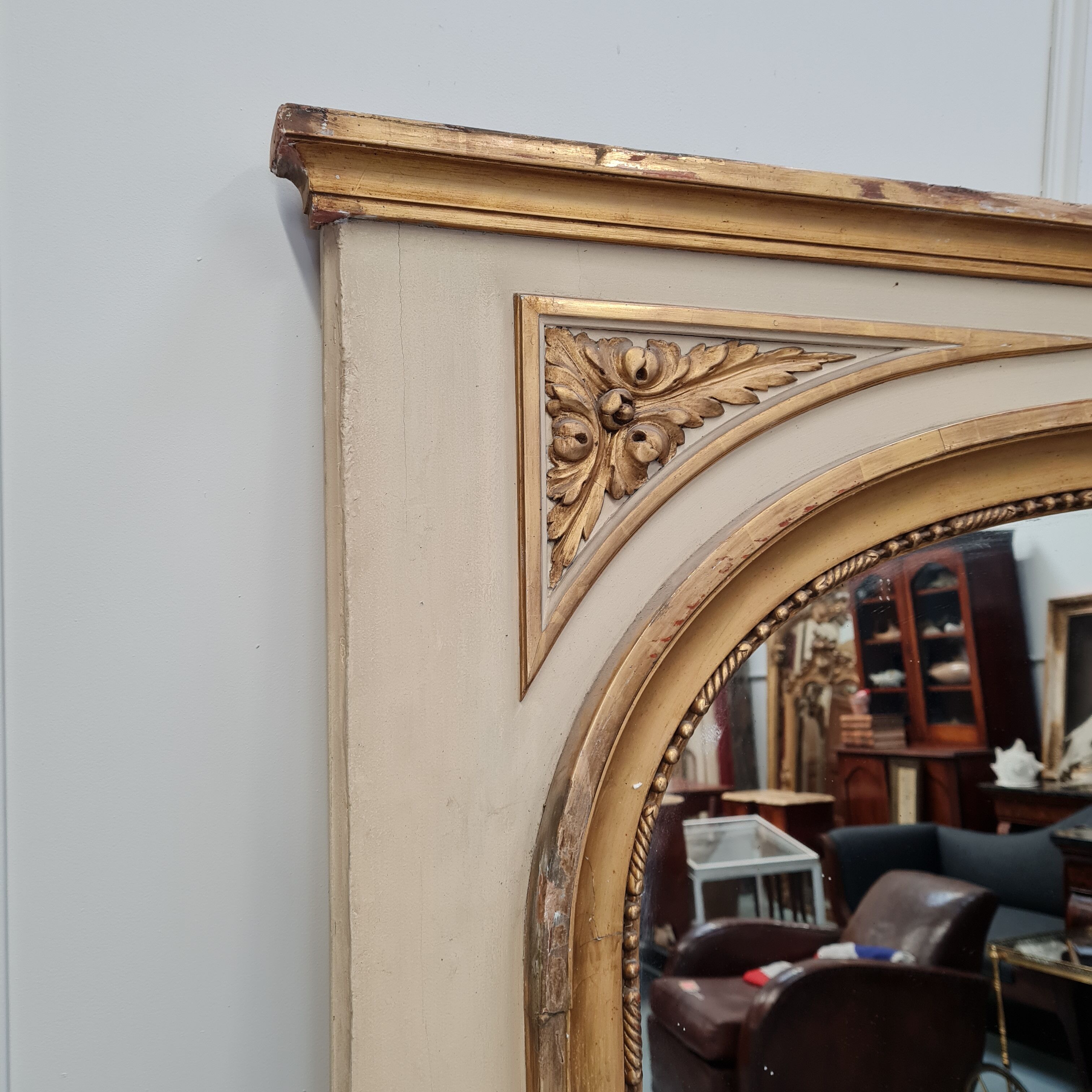 Trumeau french antique mirror c1900