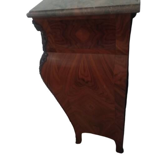 Commode ancienne en marqueterie, style Louis XV/XVI