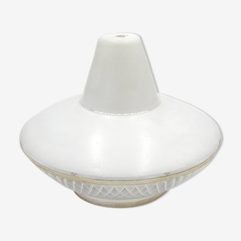 Lampe soucoupe blanche