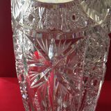 Vintage bohemian cut crystal vase
