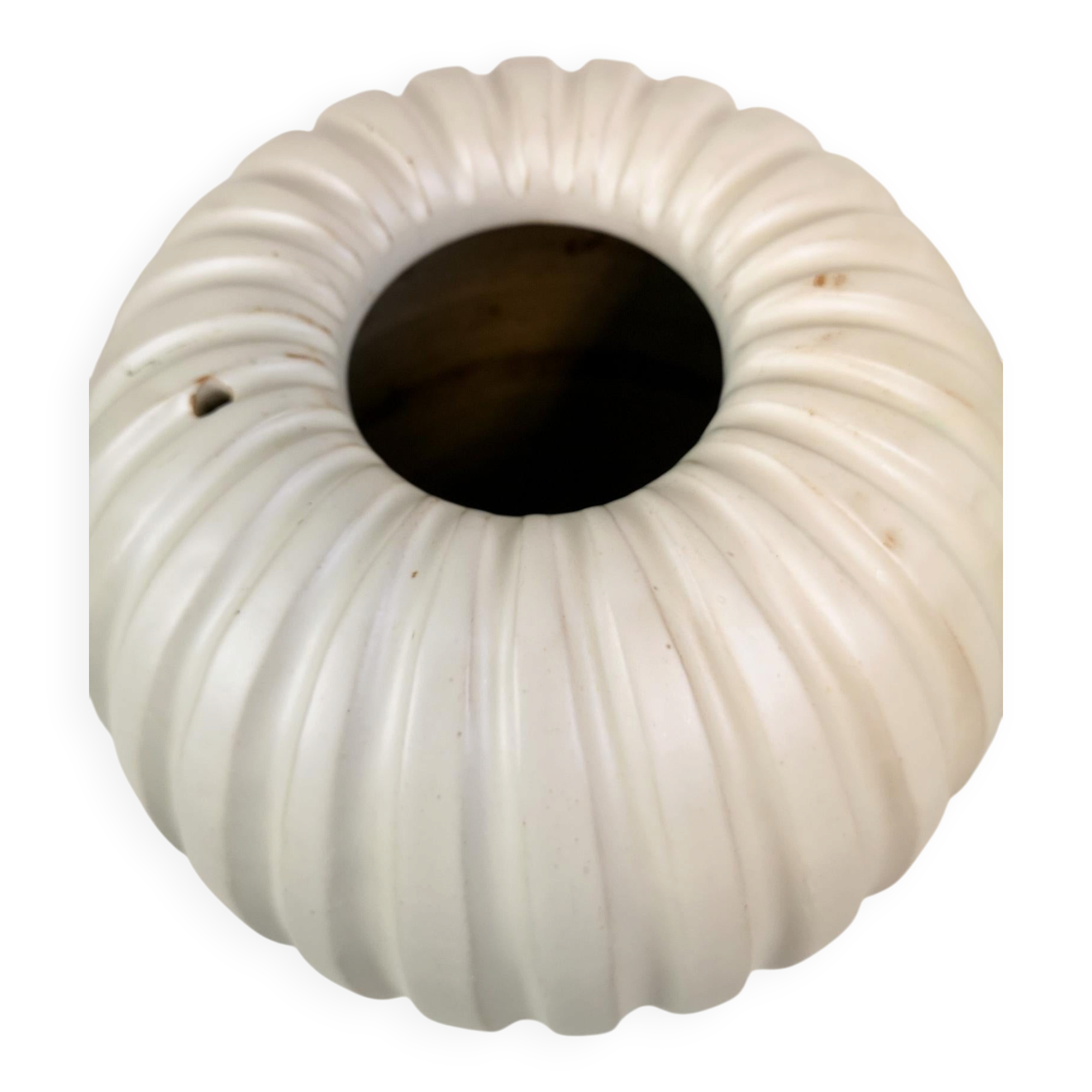 Mid-century pedestal vase by Vicke Lindstrand, 1940s, Sweden.