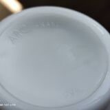 Set of 6 ARC FRANCE espresso coffee cups and undercups with location for sweets