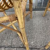 Pair of vintage rattan chairs