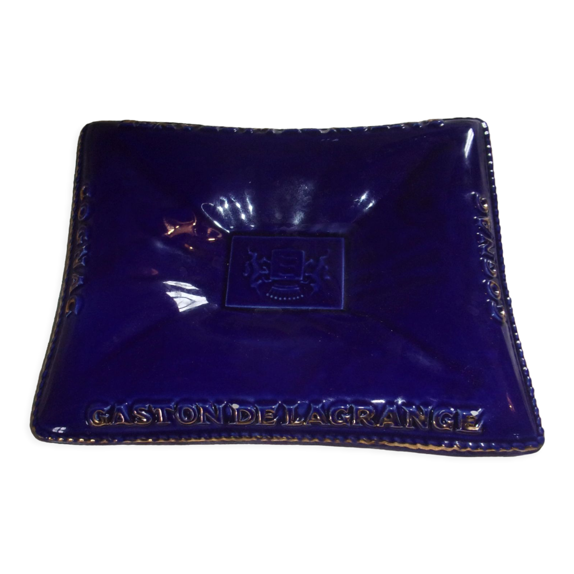Cognac gaston delagrange advertising ashtray
