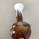 1970s opaline Florence vase designed by Carlo Moretti, Italy