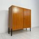 1960s Small Vintage Teak Cabinet with Metal Legs