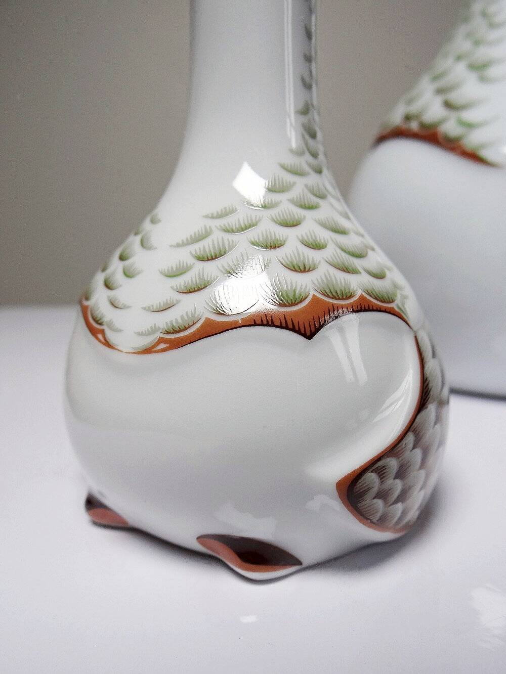 Vintage 1980s duo carafe and miniature bottle Haviland Castel after Sandoz for Chabot.