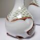 Vintage 1980s duo carafe and miniature bottle Haviland Castel after Sandoz for Chabot.