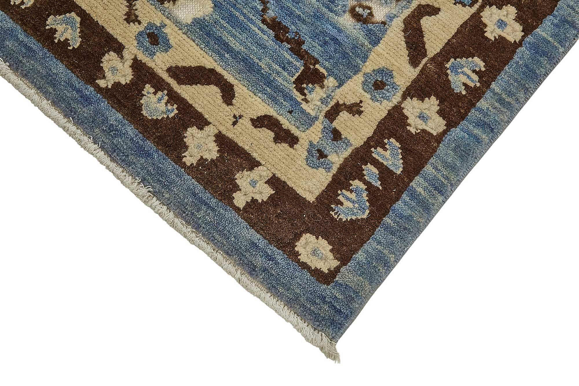 Turkish Handcrafted Loom Oushak Rug 78 cm x 357 cm
