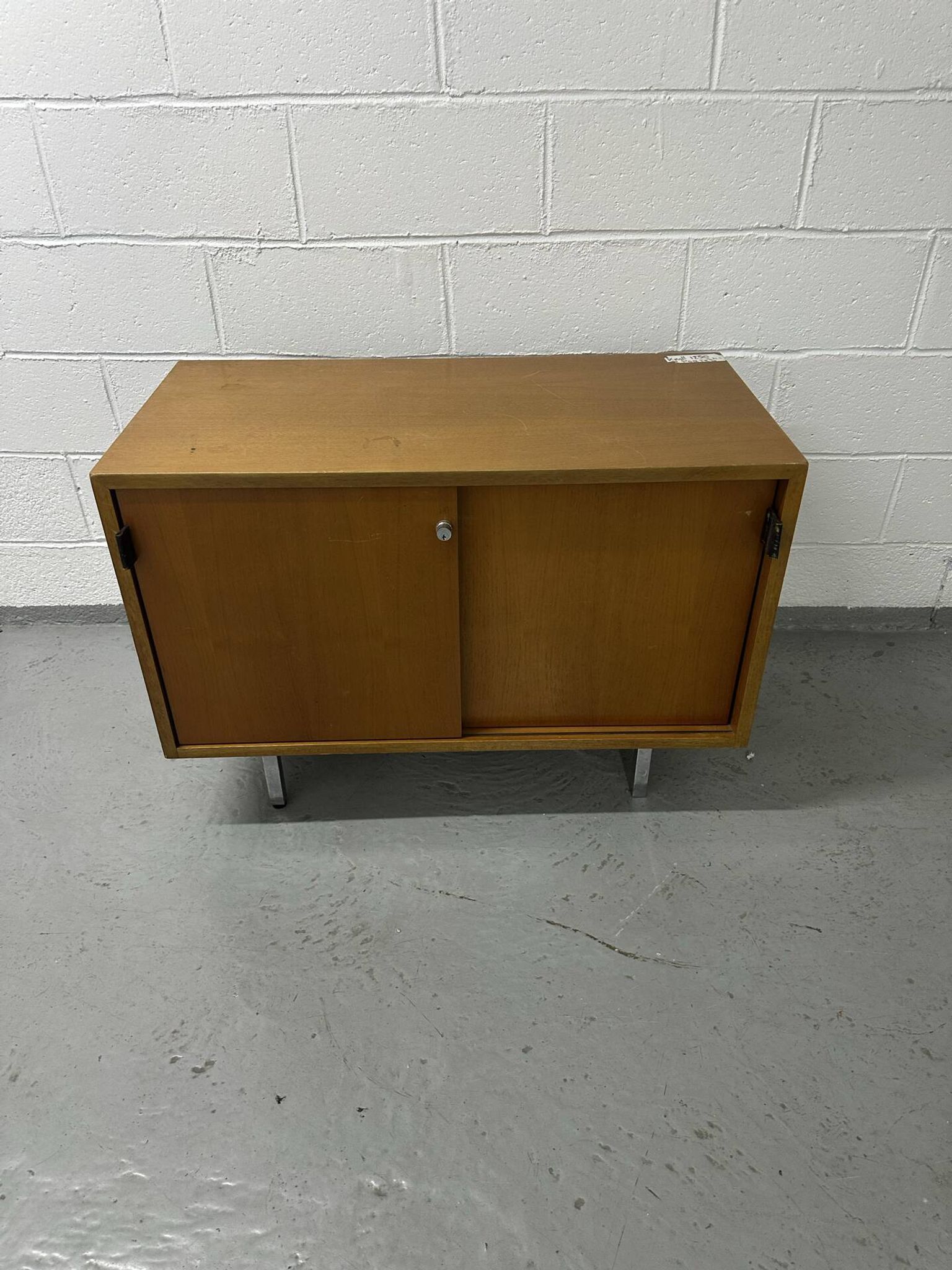 Florence Knoll furniture in teak from the 1970s.