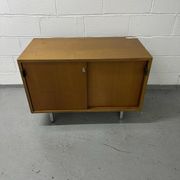 Florence Knoll furniture in teak from the 1970s.