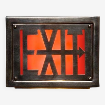 “exit” art deco wall light