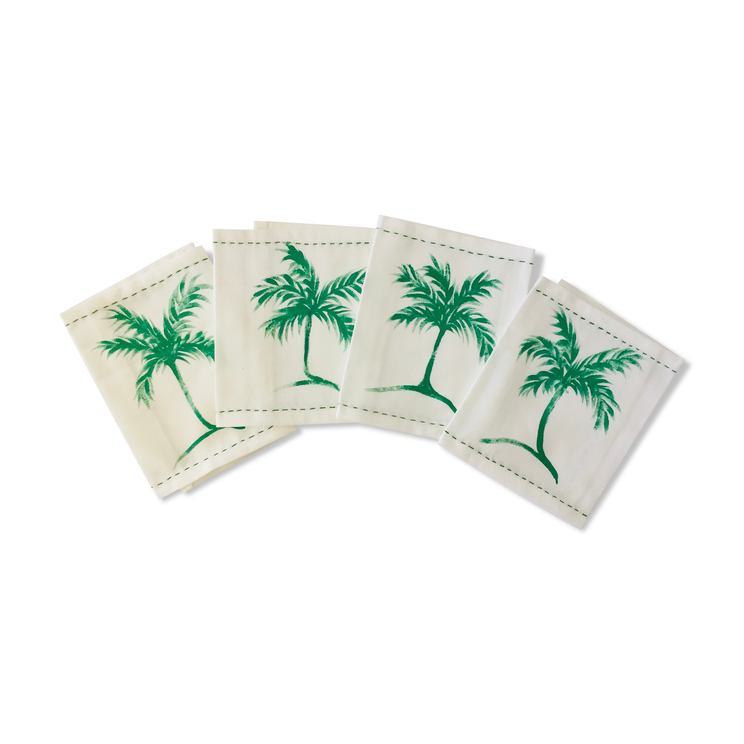 Hand-painted napkins palm tree 🌴