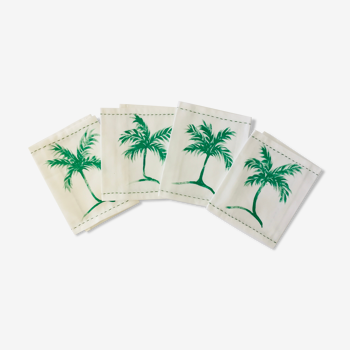 Hand-painted napkins palm tree 🌴