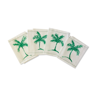 Hand-painted napkins palm tree 🌴